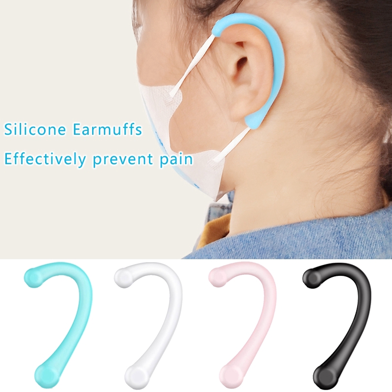 ⚡Flash Sale⚡ 1 Pairs Universal Mask Ear Protector Silicone Earmuffs Reusable Comfortable Mask