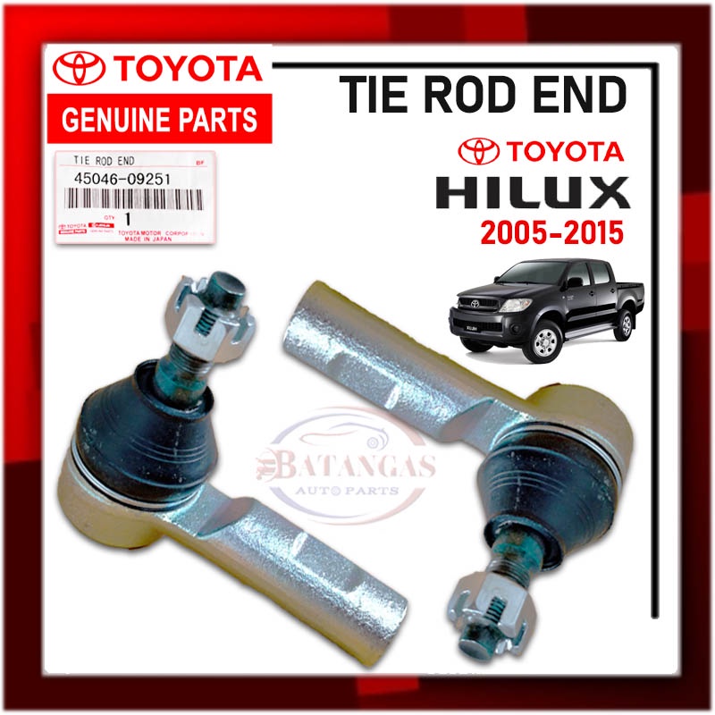 TOYOTA GENUINE TIE ROD END TOYOTA HILUX 4X2 20052015 SET PART NO