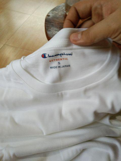 champion plain white tee