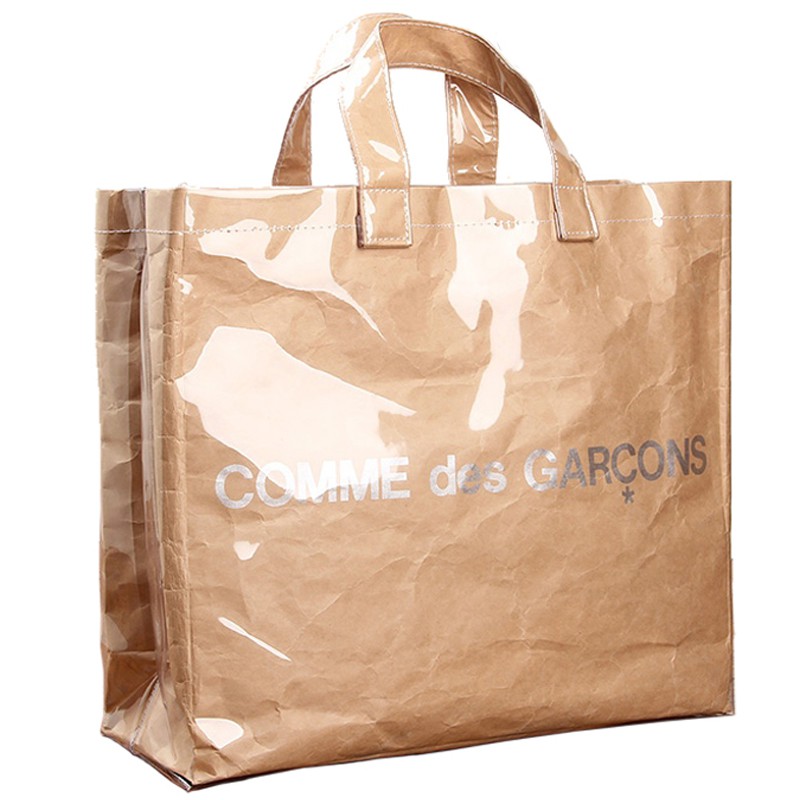 cdg plastic tote bag