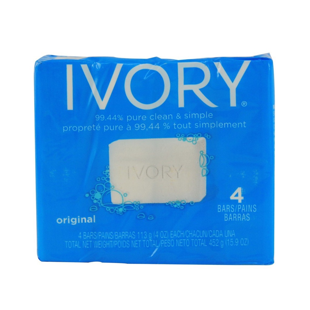 Ivory 4 Bar Soap Simply Ivory Original 113g | Shopee Philippines