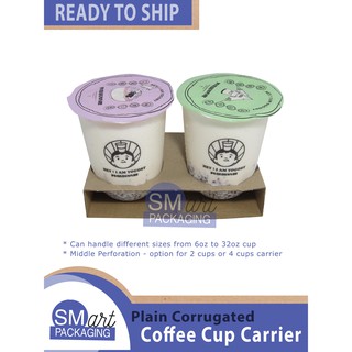 Coffee Cup Carrier Holder (1pc) - Corrugated