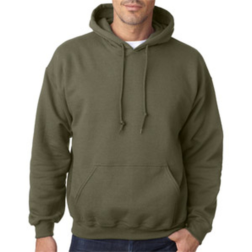 gildan military green hoodie