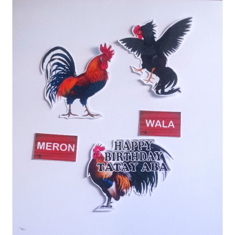 Sabong Rooster Cake Toppers Shopee Philippines