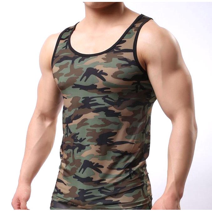 Army camouflage sando wear! Spandex cotton material! Army style ...