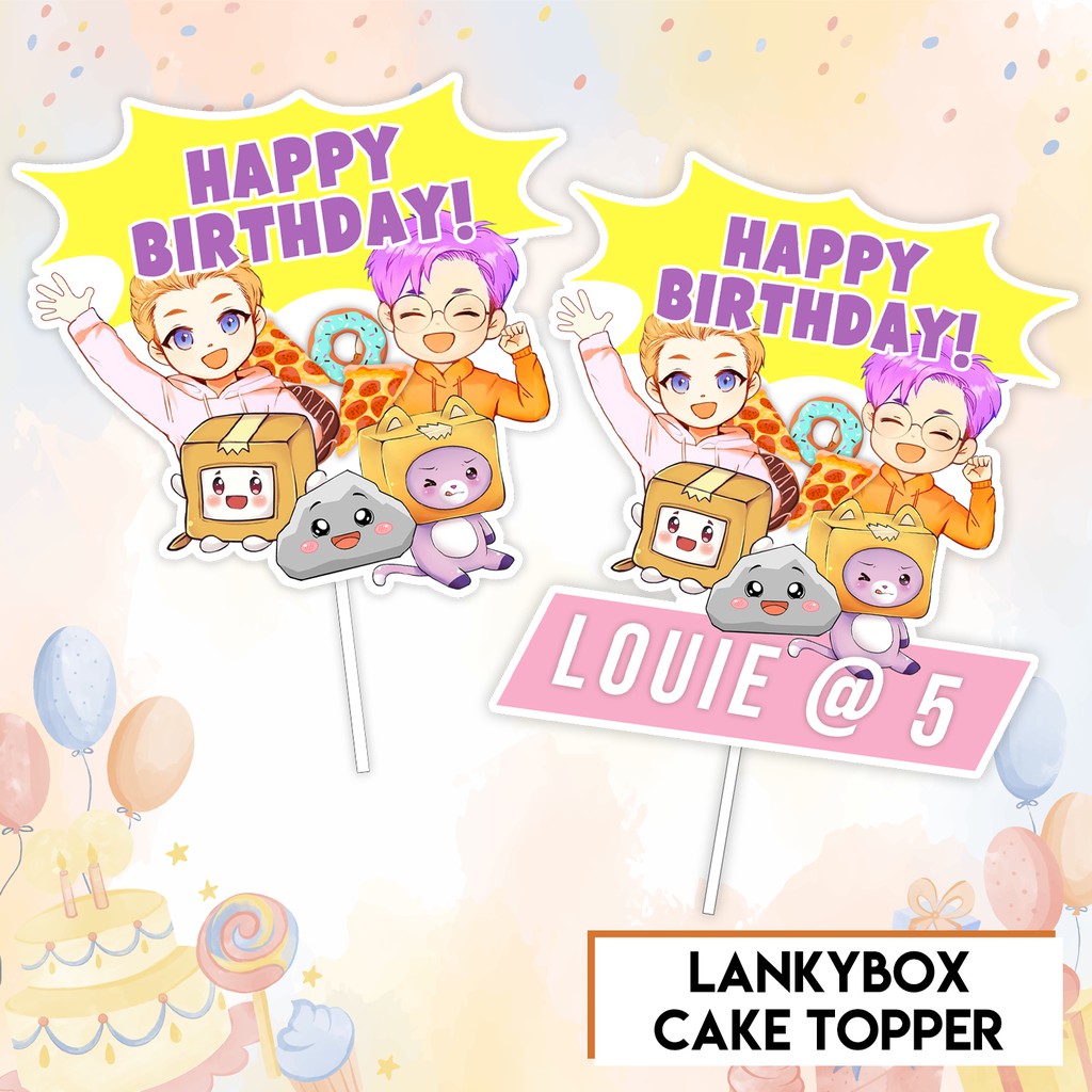 lankybox-cake-topper-personalized-or-standard-shopee-philippines
