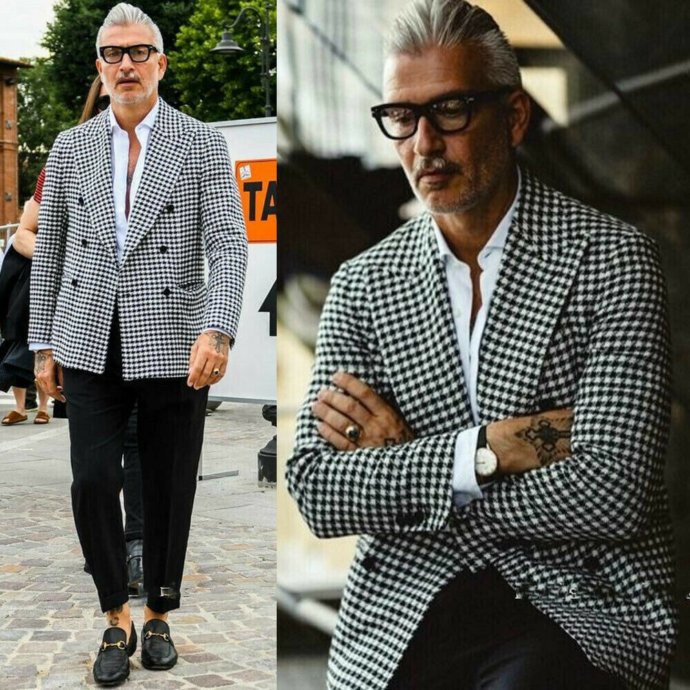 checkered blazer men