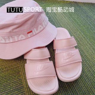white double strap nike sandals