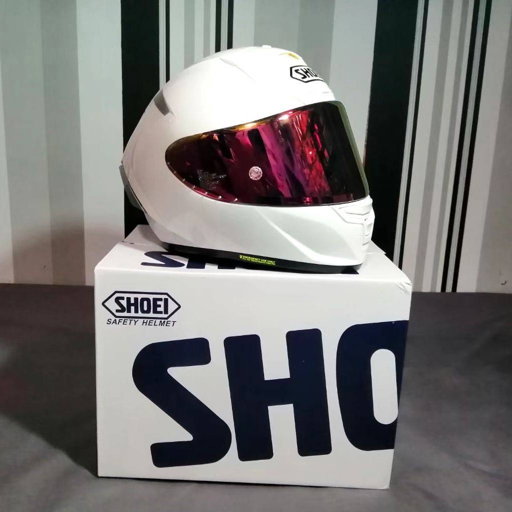 SHOEI X14 Full Face Motorcycle Helmet X14 Bright White COLOR Helmet Riding Motocross Racing