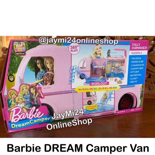 barbie camper van with hammock