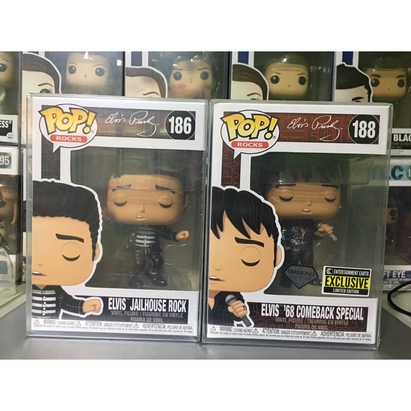 Pop Funko Elvis Presley '68 Comeback Special #188 Diamond Edição