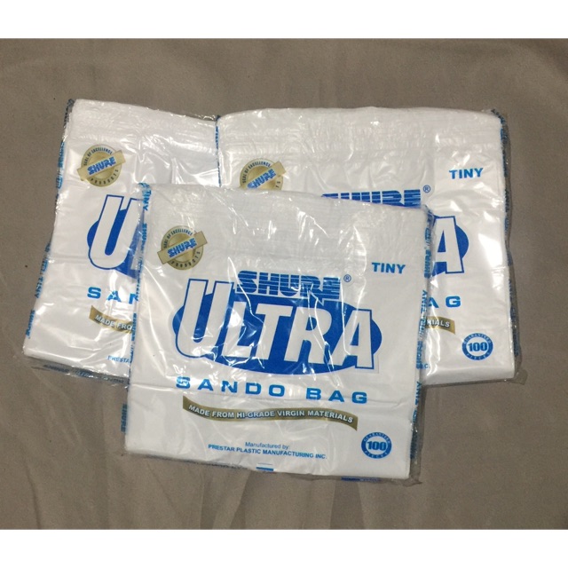 Plastic Sando Bag Small 100 pcs (Shure Ultra) | Shopee Philippines