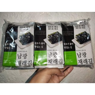 Seaweeds LOWEST PRICE Nori Seaweed Snack Laver 3 pouches Per Pack (8 sheets / 4g each pouch)