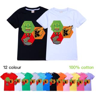 Roblox Kids T Shirts For Boys And Girls Tops Cartoon Tee Shirts Pure Cotton Shopee Philippines - 2019 4 12t kids boys girls roblox printed 100 cotton t shirts