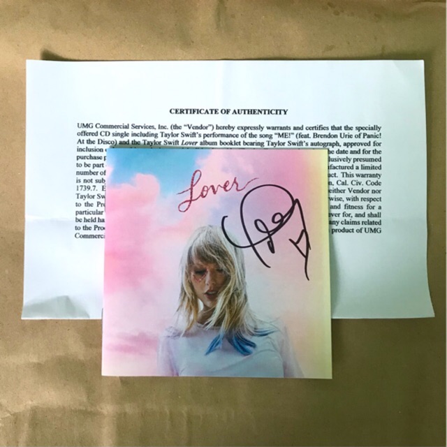 Authenticated Taylor Swift Autographedsigned Lover Booklet Shopee