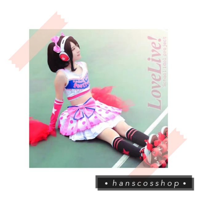 Hanscos Love Live Lovelive Nico Yazawa Cheerleader Ver Cosplay Costume Hit Or Miss Shopee Philippines