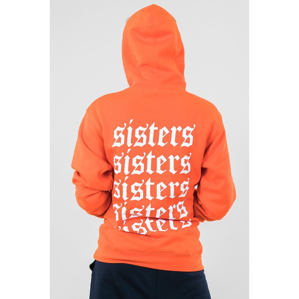 sisters orange hoodie