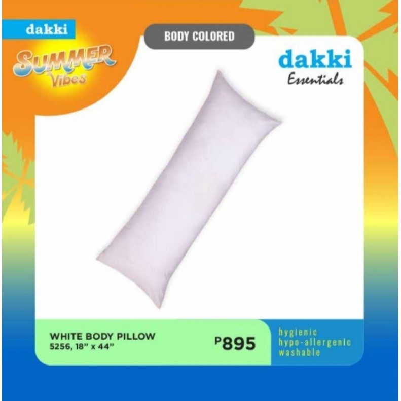 DAKKI BODY PILLOW 18"x44" (SUMMER VIBES) Shopee Philippines