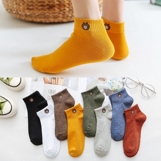 KandP Japanese Bear Design Socks Colorful Cute Socks | Shopee Philippines