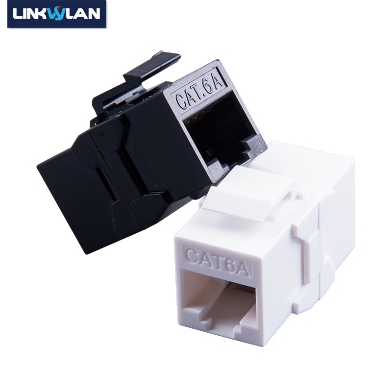 Linkwylan RJ45 Cat5e Cat 6 6A Keystone Adapter Female Inline Coupler ...