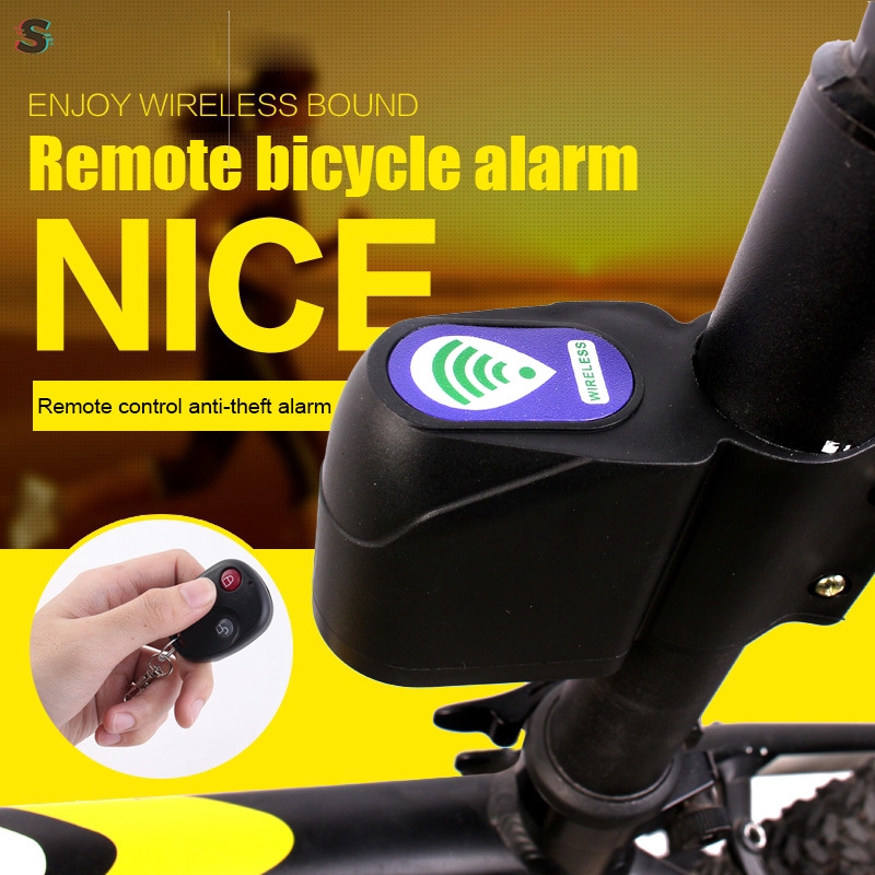 anti theft bike lock alarm wireless