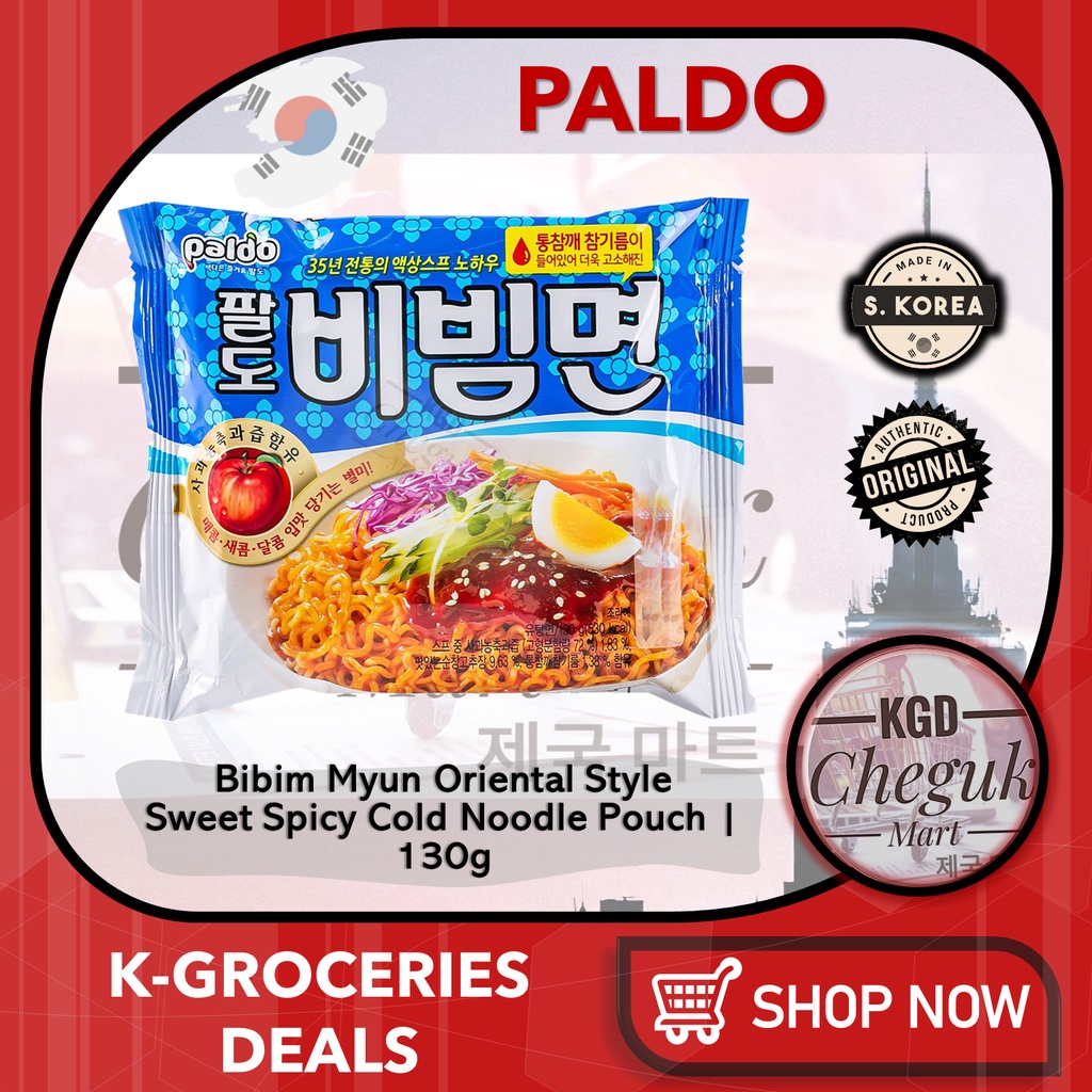 Paldo Bibim Ramen Bibimmen Bibimmyun Bibimmyeon Oriental Style Sweet