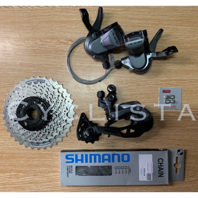 groupset shimano alivio 9 speed