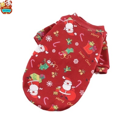 Petmall Christmas Dog Clothes Cotton Pet Clothing For Small Medium Dogs #8