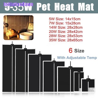 (InitiationDawn) Adjustable Temperature Reptile Heating Heat Mat Heating Pad For Pet #1