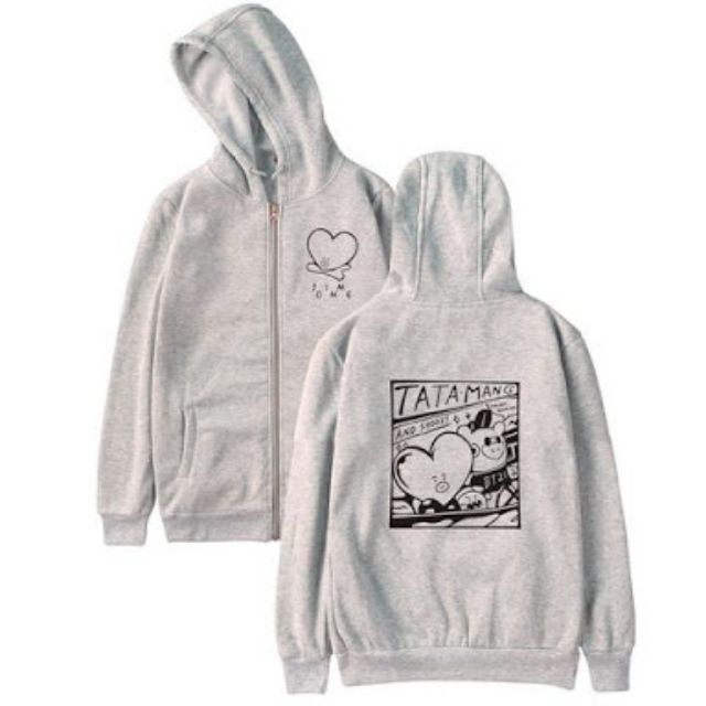 bts gray hoodie