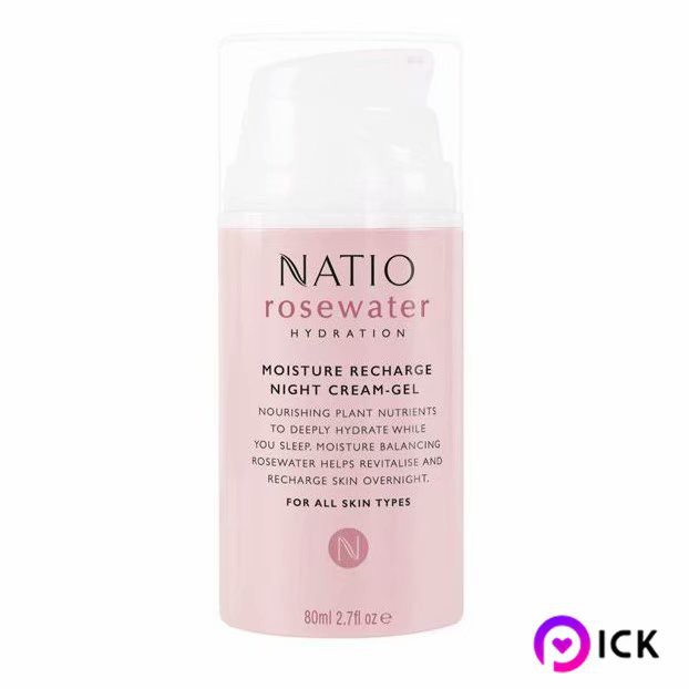 natio rosewater night cream