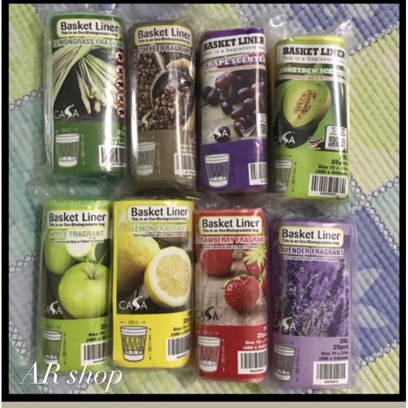 BEG PLASTIK SAMPAH WANGI VIRAL SCENTED PLASTIC 20 LITER 25PCS