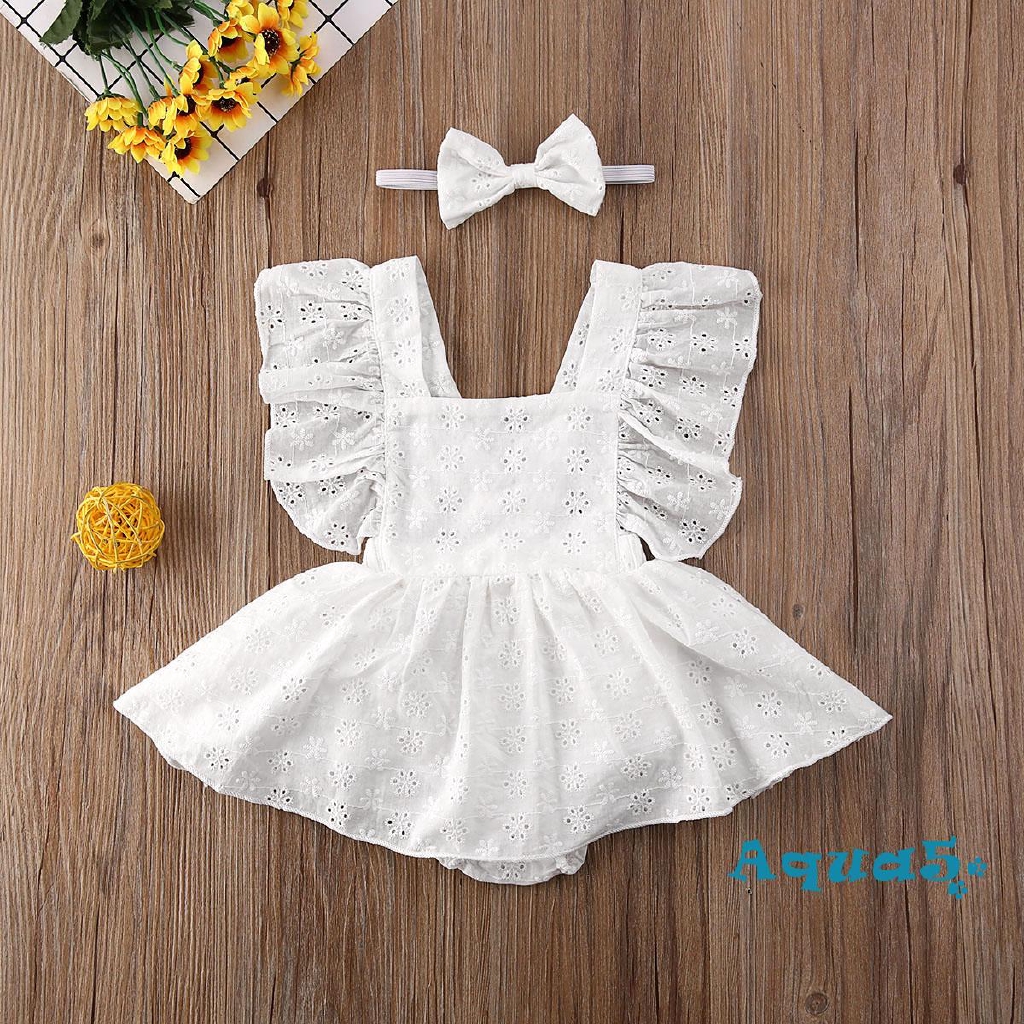 baby lace ruffle romper