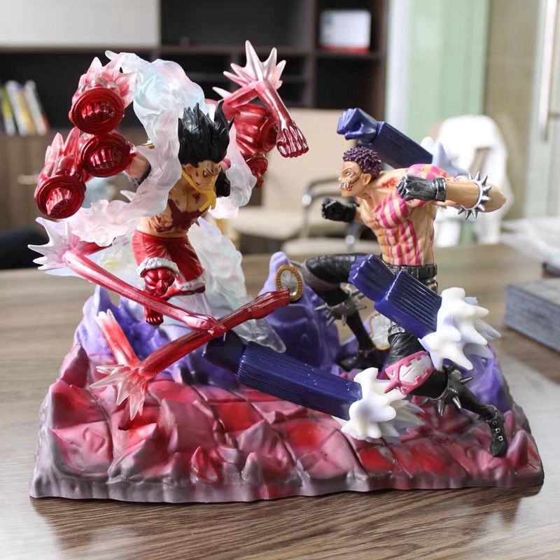 One Piece Monkey D Luffy Vs Charlotte Katakuri Gk Statue One Piece Figure Pvc Collectible Model Toy Shopee Philippines