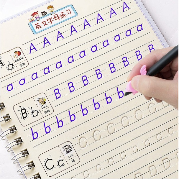 Tracing Book for Children Kids Reusable Writing Notebook with Pen