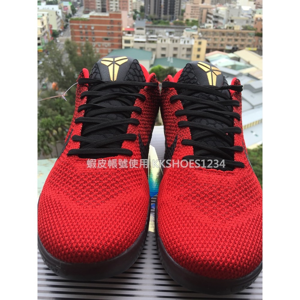 kobe 11 red and black