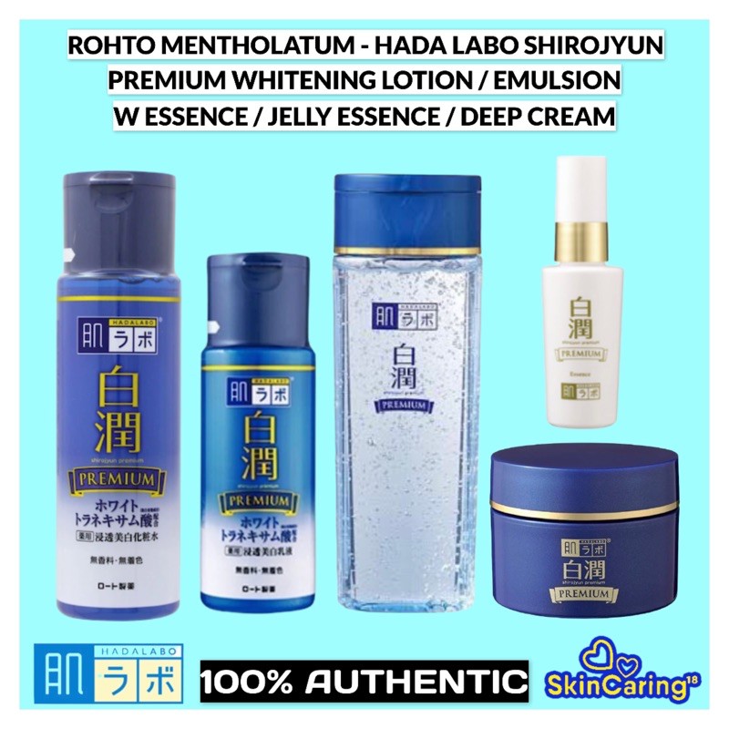 HADA LABO Shirojyun Premium Whitening Lotion / Essence / Milk Emulsion / Cream Shopee Philippines