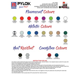 Pylox Lazer Spray Paint Gloss White PLZ002 400cc | Shopee Philippines