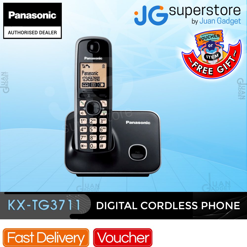 Panasonic KXTG3711 2.4GHz Wireless Digital Gigarange Cordless