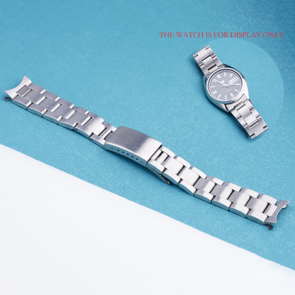 19mm Watch Band Strap Silver Hollow Curved End Oyster Style Bracelet For  SEIKO 5(SNXS73 75 77 79 80 81 SNFF05 SNXG47) J1/K1 | Shopee Philippines