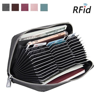 （wallet）Anipopy Genuine Leather Credit Card Holder Case RFID Travel Passport Wallet for Women and Me #1