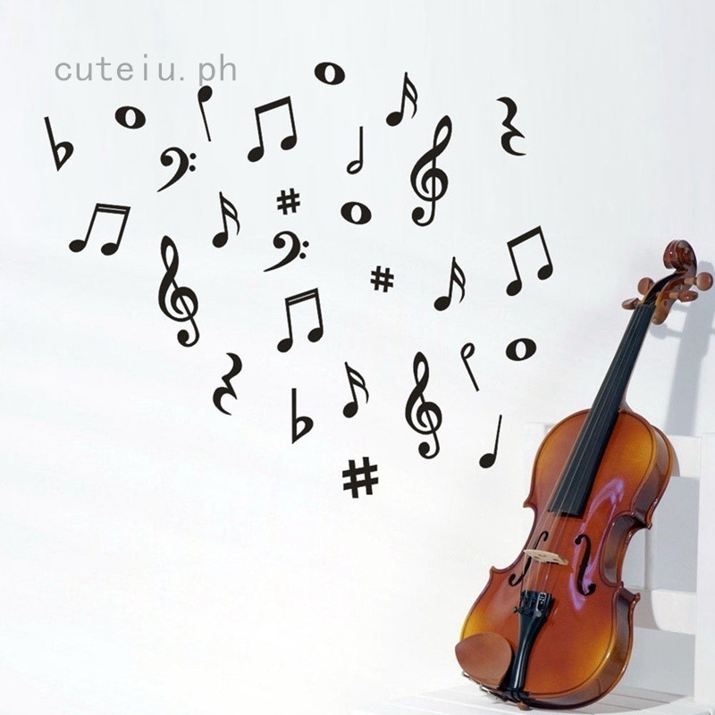 Musical Notes Variety Pack Wall Stickers Removable Vinyl Wallpaper Art  Living Room Bedroom | Shopee Philippines