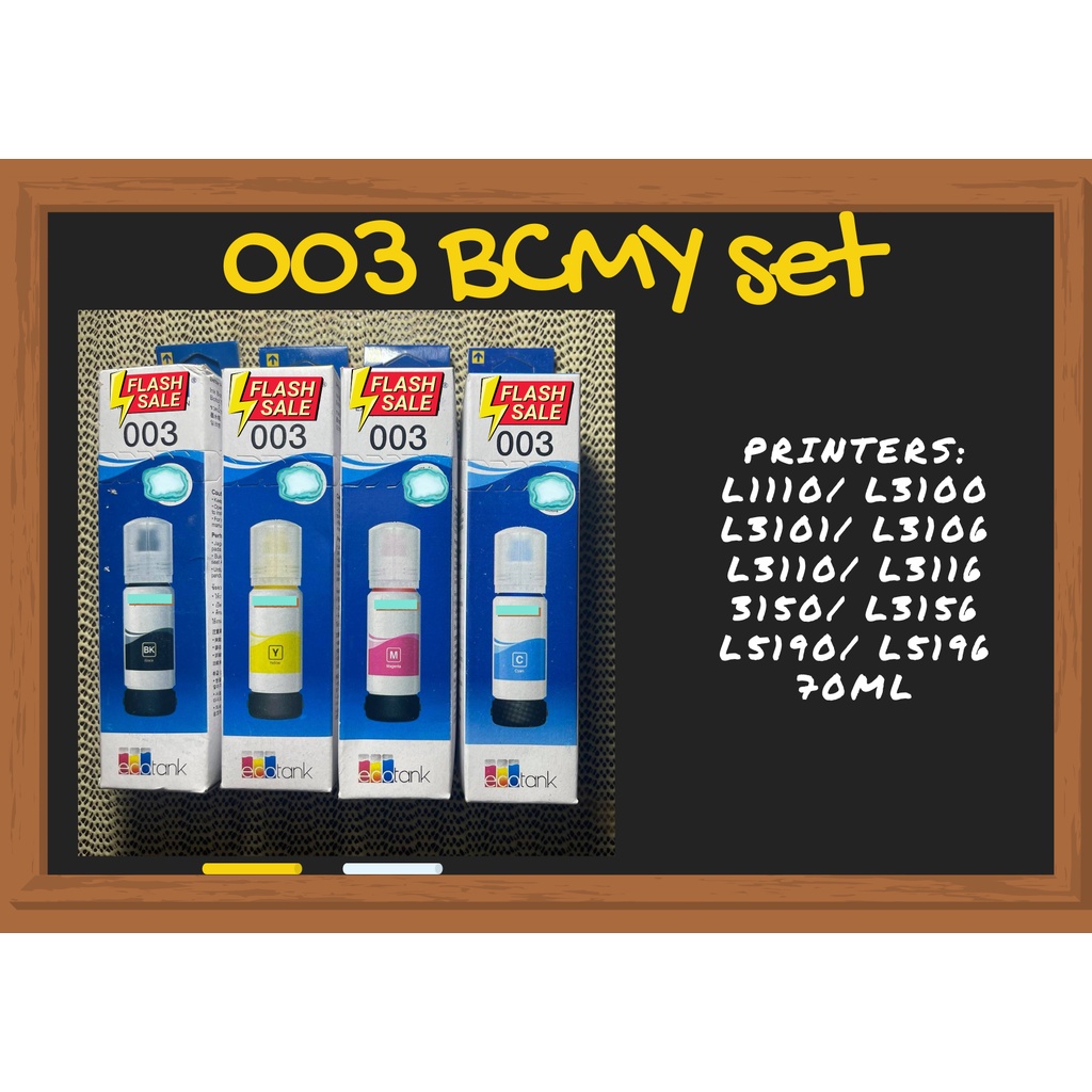 003 High Quality Ink Bottle Bcmy 65ml Shopee Philippines 8946