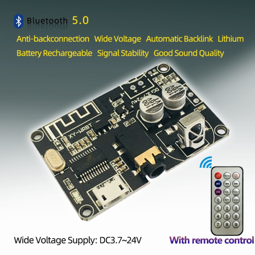 Bluetooth 5.0 Decoder Stereo Bluetooth Audio Module Wide Voltage Voltage  Adjustable Speaker Power Amplifier | Shopee Philippines