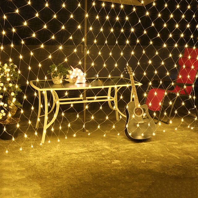 Led Net Curtain Light Christmas Light W Controller Shopee