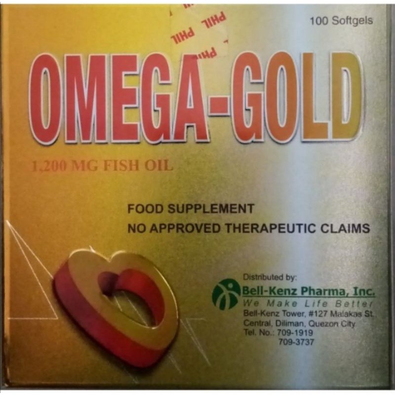 OMEGA GOLD FISH OIL (Sold per box) Shopee Philippines
