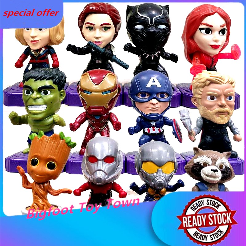 2021 McDonald's Happy Meal 12 PCS of Avengers action figures.McDonald's