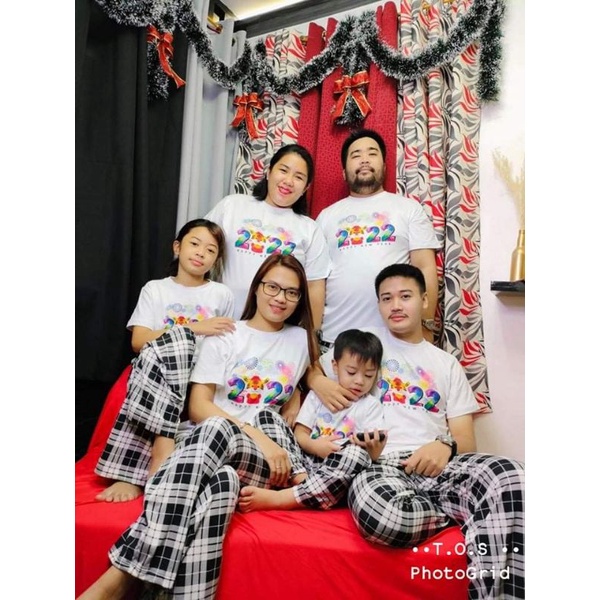 2022 Family New Year Shirt Terno Family Ootd New Year Outfit | Shopee  Philippines