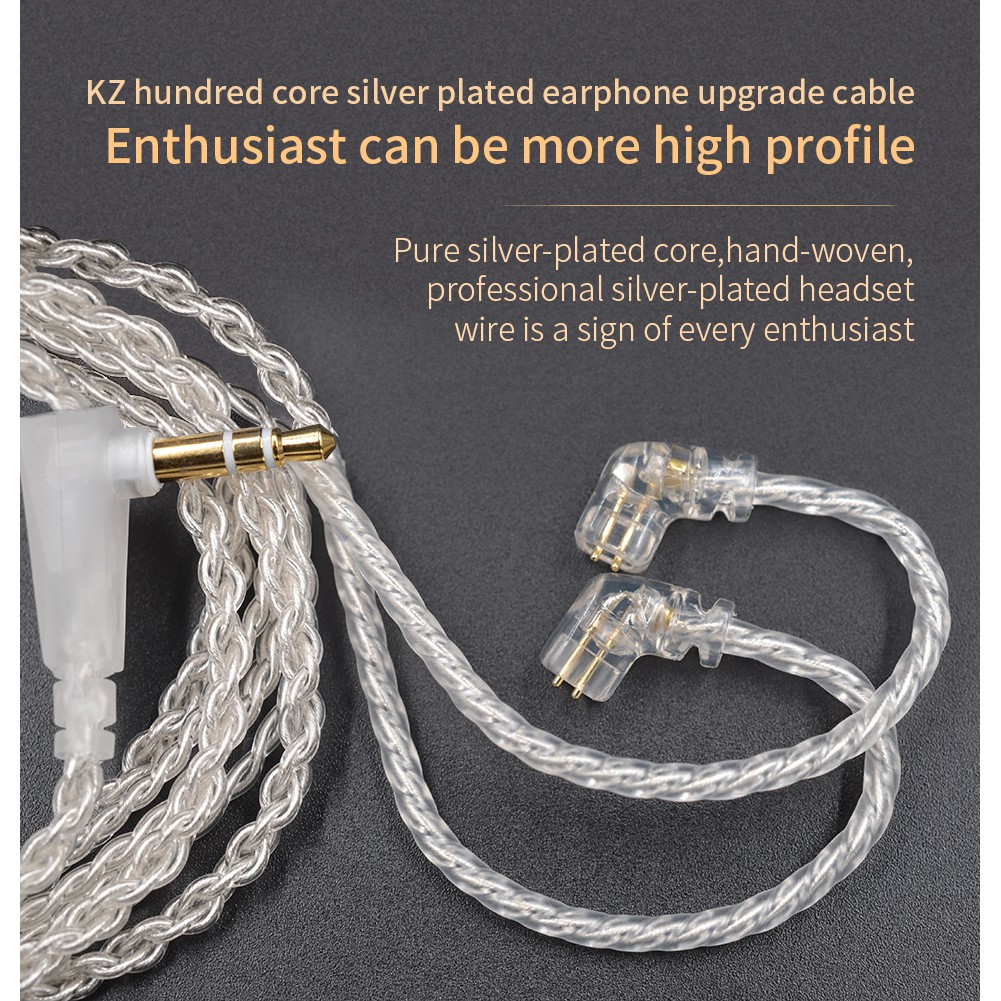 Kz Zsn Silver Plated High Purity Oxygen Free Copper Cable For Kz