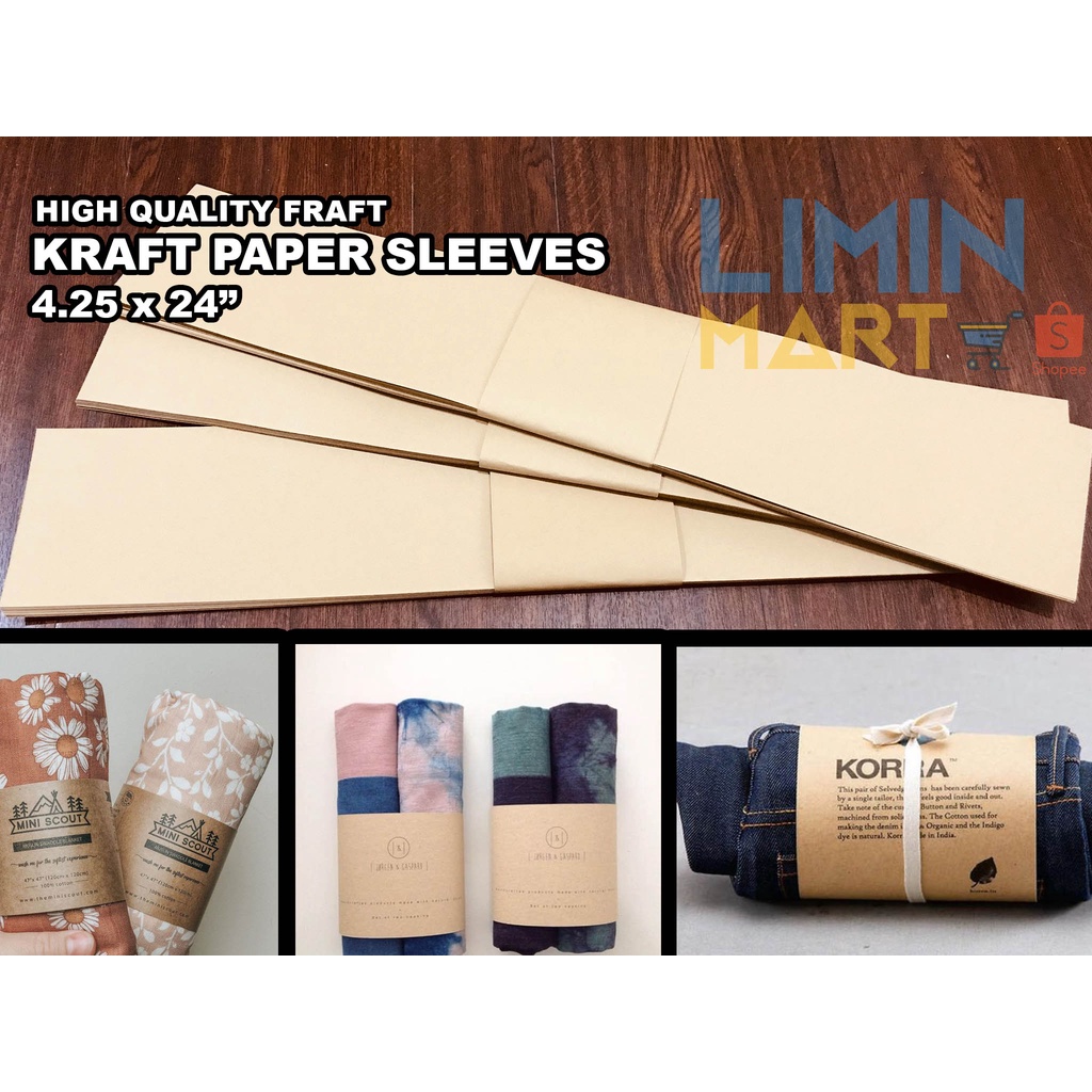 KRAFT PAPER SLEEVES / HIGH QUALITY 30pcs Shopee Philippines